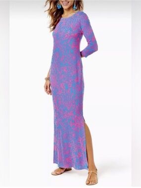 Lilly Pulitzer Morgann 3/4 Sleeve Maxi Dress - Size XXL